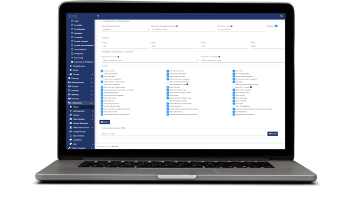 Configurações Parametrização DevMobility