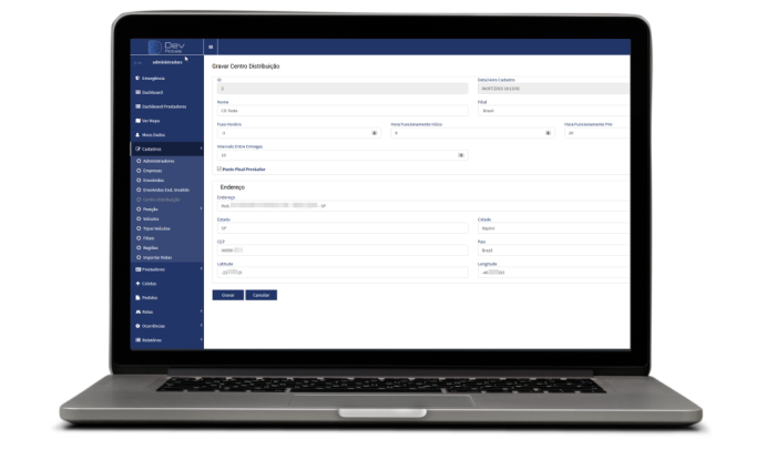 Centro de Distribuição DevRotas